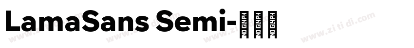 LamaSans Semi字体转换